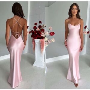 Babyboo Maxi Dress in Blush Size XS